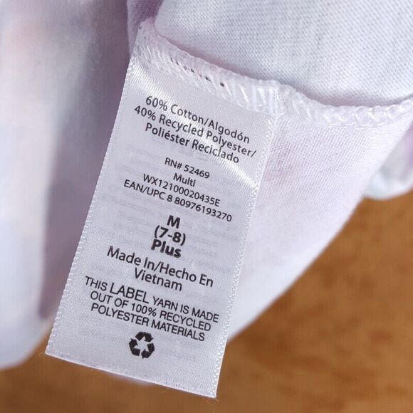 WONDER NATION Girls Skater Dress Plus Size 7 - 8 Blue Pullover Tank Cotton Blend - Picture 4 of 5